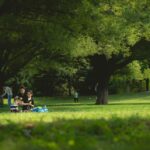 family in park